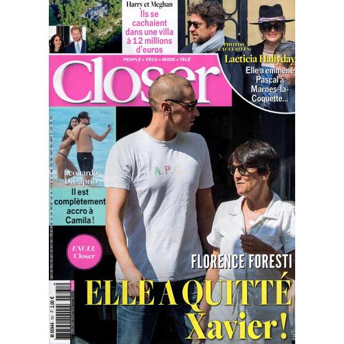 Closer 761 - Florence Foresti A Quitté Xavier / Harry Et Meghan / Laeticia Et Pascal