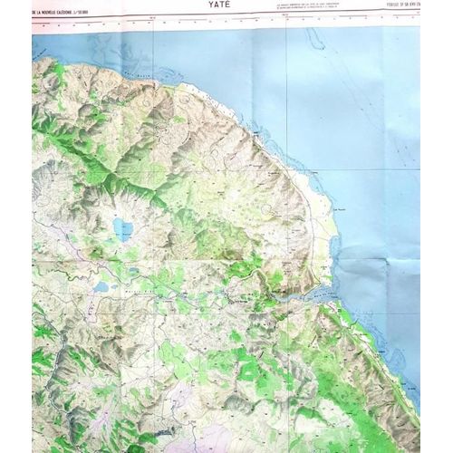 Carte Institut Géographique National Français (Ign)- Nouvelle Calédonie - Yaté - Carte Au 1/50.000 Ème
