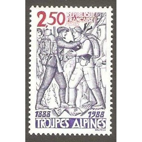 Centenaire Des Troupes Alpines 2,50 F -1988