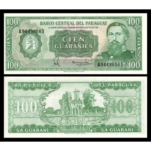 Billet Paraguay 100 Guaranies