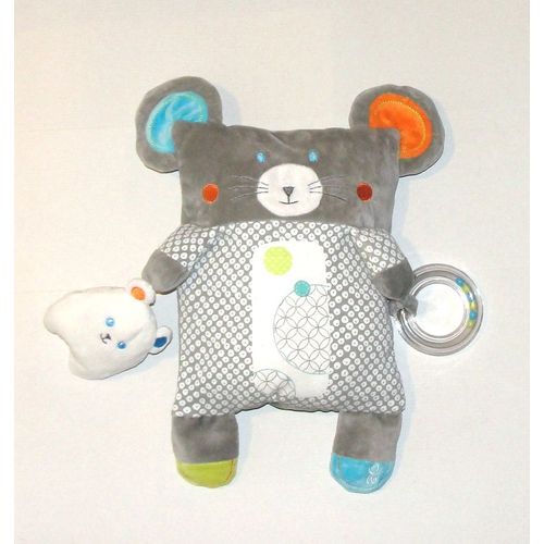 Souris D'activité Doudou Peluche Obaibi Okaidi 36cm