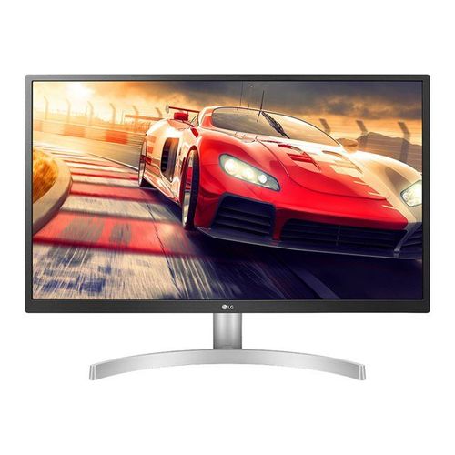 LG 27UL500-W - Écran LED - 27" - 3840 x 2160 4K @ 60 Hz - IPS - 300 cd/m² - 1000:1 - HDR10 - 5 ms - 2xHDMI, DisplayPort - dos blanc mat, avant noir mat