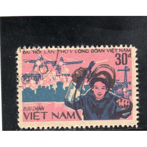 Timbre-Poste Du Vietnam (5ème Congrès Du Syndicat Vietnamien)