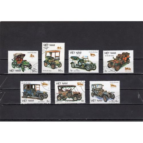 Timbres-Poste Du Vietnam (Rétrospective Automobile)