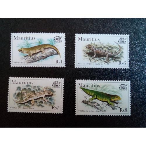 Timbre Ile Maurice Yt 893 A 896 Séries: Geckos 1998 ( 040104 )