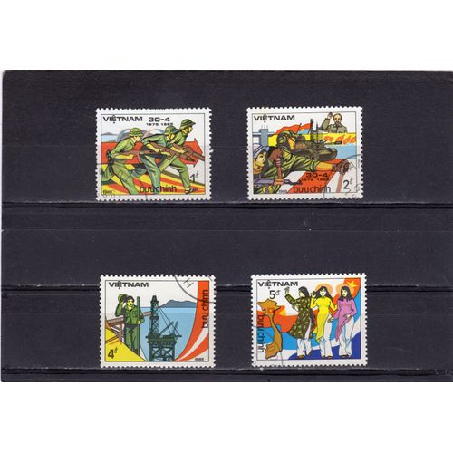 Timbres-Poste Du Vietnam (10ème Anniversaire De La Libération De Saïgon)