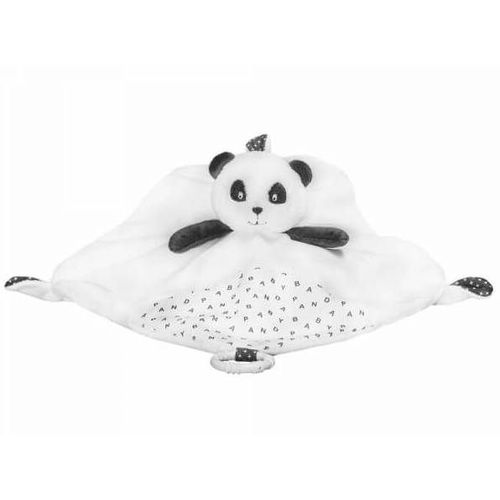 Doudou Panda Mouchoir Chao Chao Sauthon Blanc Noir