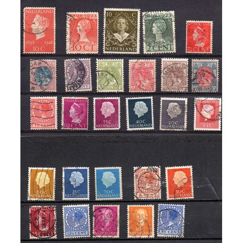 Pays-Bas- Lot De 27 Timbres Oblitérés- Reines