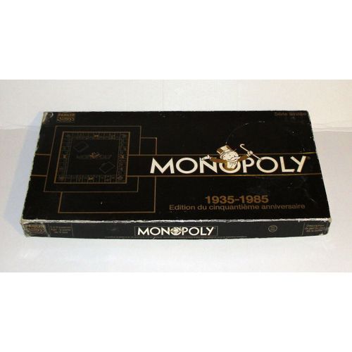 Monopoly Parker Édition Du Cinquantième Anniversaire 1935 A 1985 - Boîte Noir