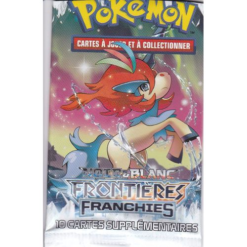 Booster Pokemon Vide - Édition Noir Et Blanc - Frontières Franchies - Sans Cartes