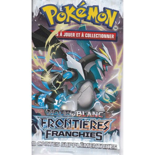 Booster Pokemon Vide - Édition Noir Et Blanc - Frontières Franchies - Sans Cartes