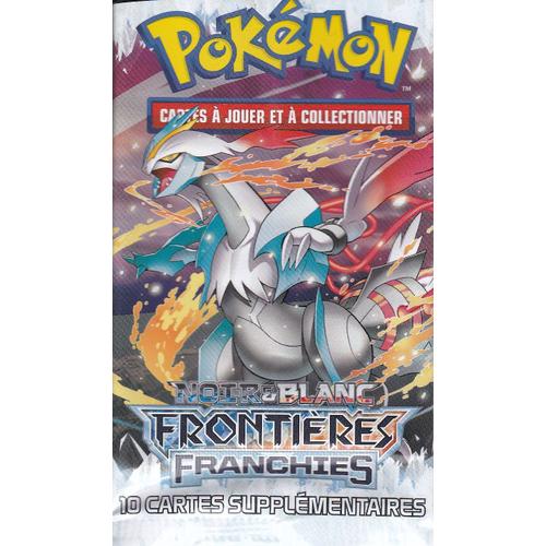 Booster Pokemon Vide - Édition Noir Et Blanc - Frontières Franchies - Sans Cartes