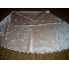 Nappe Ronde Polyester Doré 160 Cm Étoiles