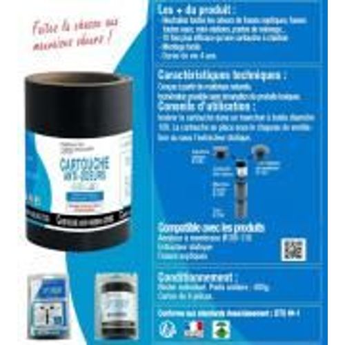 Cartouche / Filtre anti-odeurs diamètre 100 fosses septique