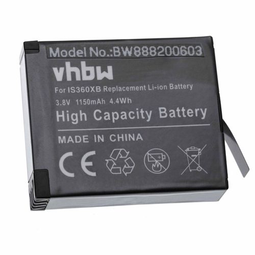 vhbw Batterie remplacement pour Insta360 PL903135VT, PL903135VT-S01 pour appareil photo (1150mAh, 3,8V, Li-ion)