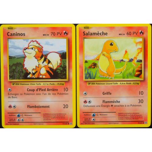 Evolutions - Caninos (17) + Salamèche (9/108)