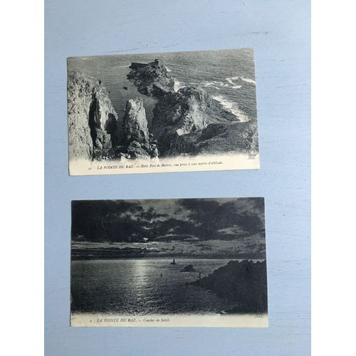4 Cartes Postales:   La Pointe Du Raz (Avec Correspondance, Dont 2 Sont Affranchies,  3 Du Début Du Siècle Dernier & Une Des Années 50)
