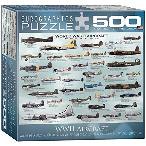 World War Ii Aircraft Puzzle, 500-Piece