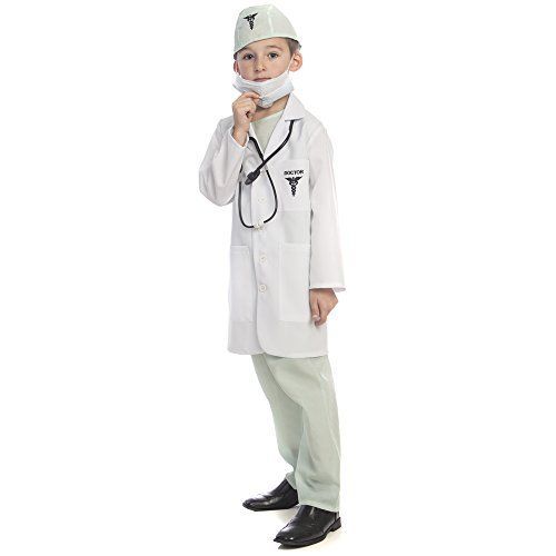 Award Winning Deluxe Doctor Dress Up Costume Set - Medium 8-10