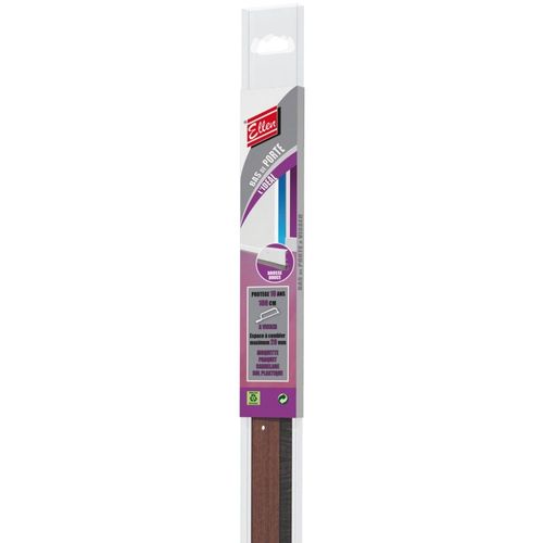 Bas de Porte à Visser ELLEN L'Idéal PVC Bois Foncé 1m