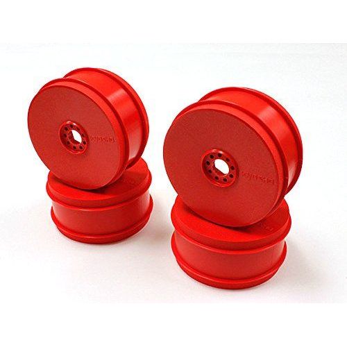 Kyosho Ifh006kr Dish Wheel (4 Piece), Fluorescent Red