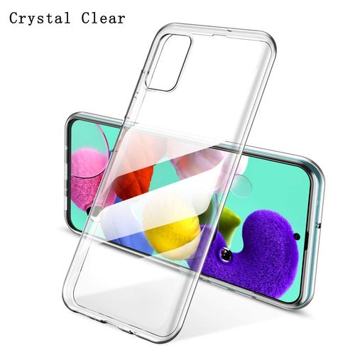 Samsung Galaxy A71 Housse Etui Housse Coque De Protection Silicone [Transparent]