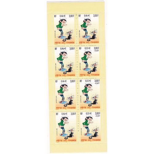 Carnet Gaston Lagaffe -Fête Du Timbre 2001