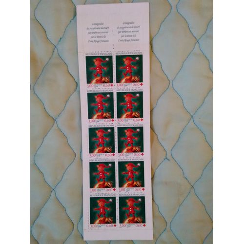 Carnet De Timbres Croix Rouge 1998