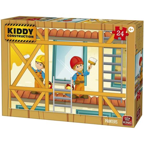 Puzzle 24 Pièces Kiddy Construction - Painters