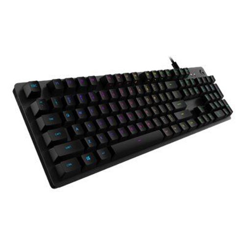 Logitech Gaming G512 - Clavier - rétroéclairé - USB - QWERTY - R.-U. - commutateur : GX Brown Tactile - carbone