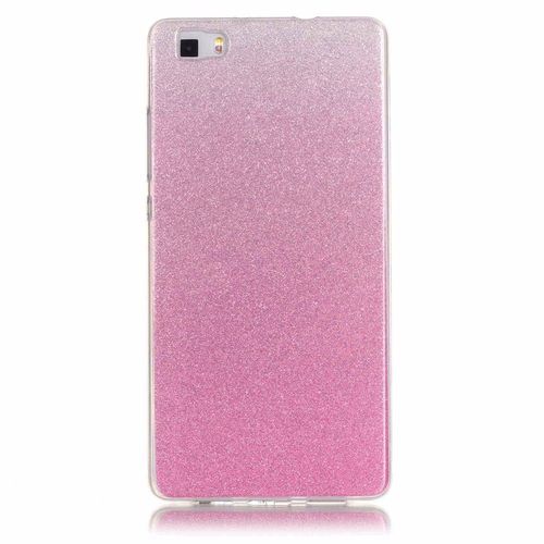 Coque Huawei P8 Lite Rose Design Strass Silicone Souple (Tpu)