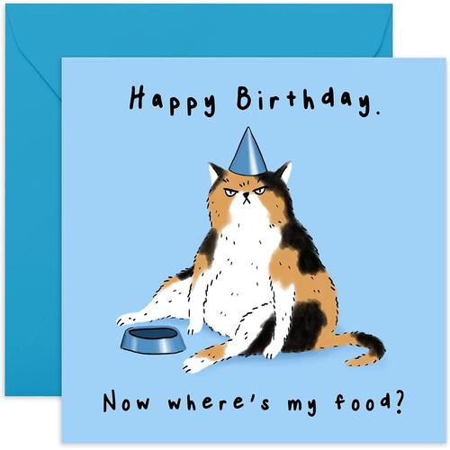 - Cartes d'anniversaire humoristiques pour homme ¿ Where's My Food » ¿ Carte d'anniversaire amusante pour mari ¿ Cartes de vierges ¿ Carte d'anniversaire pour maman