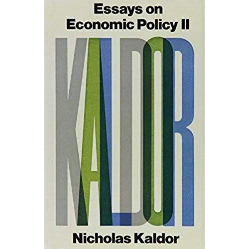 Essays On Economic Policy