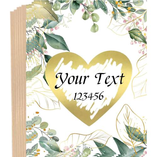 Green Lot de 10 cartes à gratter avec enveloppes, cartes de , annonces de grossesse, mariages, invitations, cadeaux personnalisés, Saint-Valentin, anniversaires et anniversaires