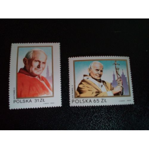Timbre Pologne Yt 2681 - 2682 Séries: Le Pape Jean-Paul Ii 1983 ( 080104 )