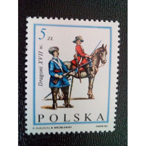 Timbre Pologne Yt 2683 Dragons 1983 ( 080104 )