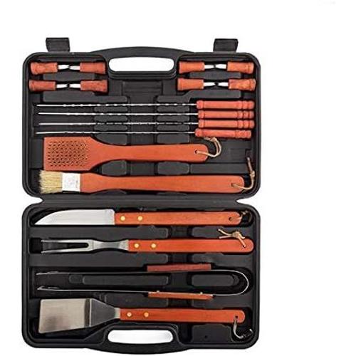 Mallette Ustensiles Barbecue BBQ Master Tools 18 pièces 42.8 x 29 x 7.6 cm barbecue a carbone, barbecue a gas, barbecue elettrico, barbecue