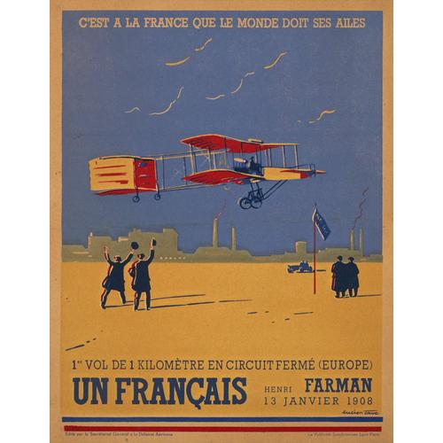 Affiche Henri Farman 1908