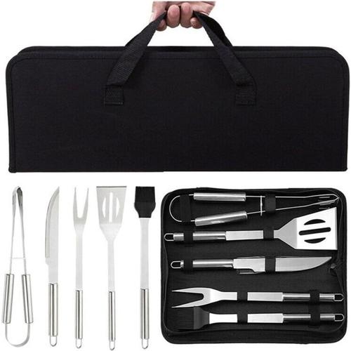 Grilles Outil Barbecue Portable Case Accessoires BBQ Ensemble D'outils en Acier Inoxydable Grill Kit avec Sac Grand Barbecue Ustensile Outil