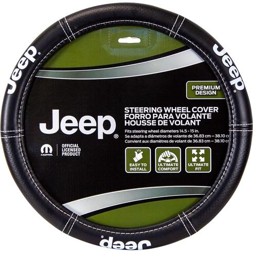 Noir Noir 006695r01 Jeep Deluxe Housse De Volant Haute Qualité Pour Voitures, Camions Et Suv