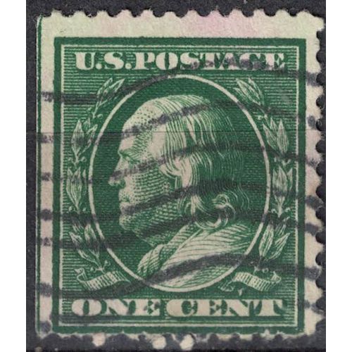 Etats Unis 1910 Oblitéré Used Benjamin Franklin Père Fondateur Su
