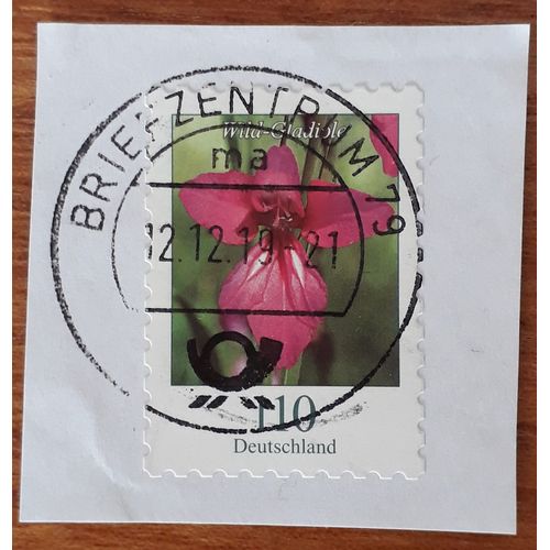 Timbre Allemand Fleur De Glaïeul Sauvage