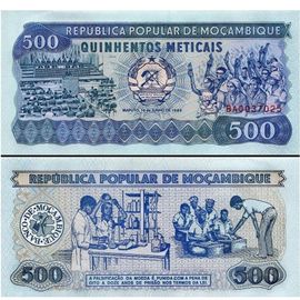 Billet Mozambique 500 Meticais