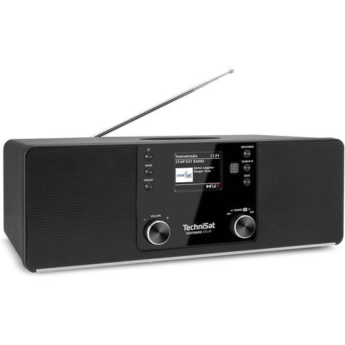 neutral DIGITRADIO 370 IR - Radio Internet stéréo (Dab+, FM, WLAN, Chargement sans Fil, Streaming Audio Bluetooth, écran Couleur, USB, AUX, Prise Casque, réveil, 10 Watts, télécommande) Noir