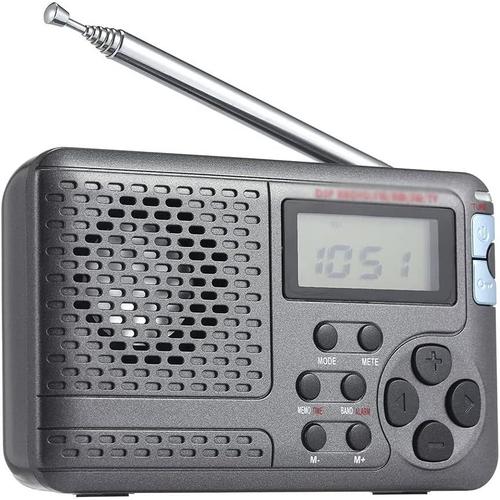 Radio Portable Radio de Poche AM/FM/SW avec écran LCD Récepteur Radio DSP stéréo numérique multibande