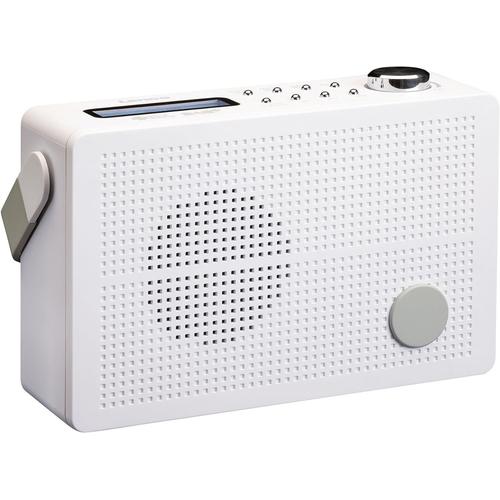 Blanc. Blanc. Radio numérique Dab + PDR-030 Portable avec Batterie, Affichage RDS, mémoire des Stations, Fonction réveil, Prise Casque,