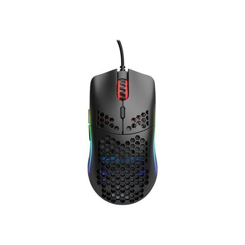 Glorious Model O Minus - Souris - optique - 6 boutons - filaire - USB 2.0 - noir mat - pour Komplett Epic Gaming PC a175, a82, i175