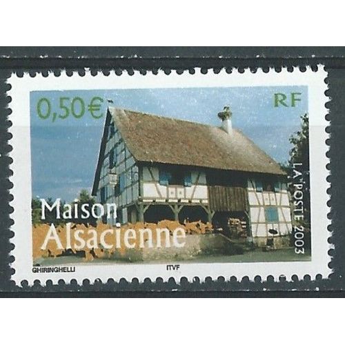 Portraits De Régions, La France À Voir. Maison Alsacienne 2003 Neuf** N° 3596