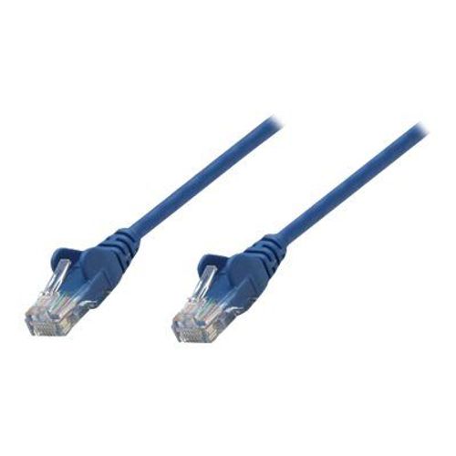 Intellinet Network Patch Cable, Cat6A, 0.25m, Blue, Copper, S/FTP, LSOH / LSZH, PVC, RJ45, Gold Plated Contacts, Snagless, Booted, Lifetime Warranty, Polybag - Cordon de raccordement - RJ-45 (M)...