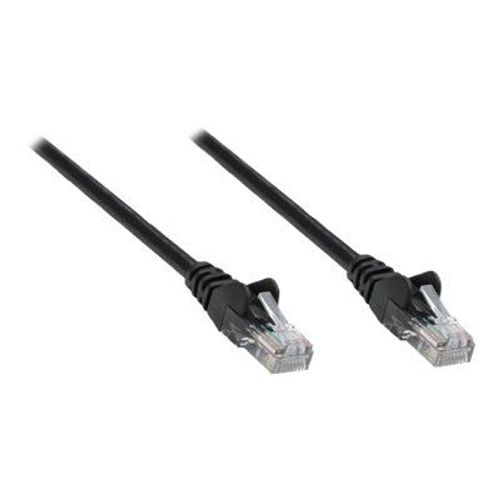 Intellinet Network Patch Cable, Cat6A, 0.25m, Black, Copper, S/FTP, LSOH / LSZH, PVC, RJ45, Gold Plated Contacts, Snagless, Booted, Lifetime Warranty, Polybag - Cordon de raccordement (DTE) -...